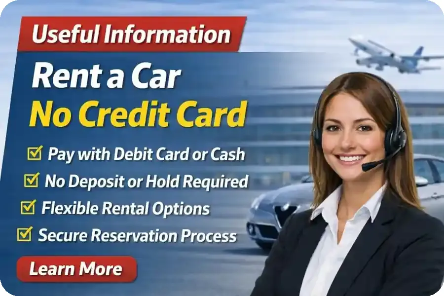 Useful information about car rental in Venice and Treviso. Rent a car with no credit card, pay by debit card or cash, no deposit and flexible rental options.